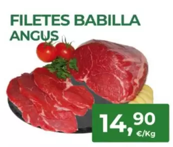 Oferta de Filetes Babilla Angus por 14,9€ en Quality Supermercados