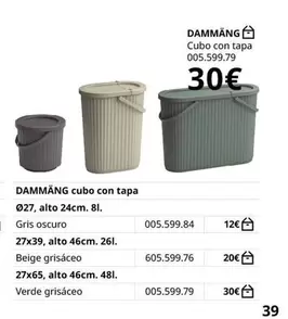 Oferta de Cuomo Tapa por 30€ en IKEA