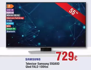 Oferta de Wifi - Televisor Qled Fald 100hzs por 729€ en Froiz