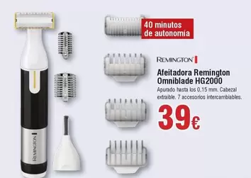 Oferta de Remington - Afeitadora HG2000 por 39€ en Froiz