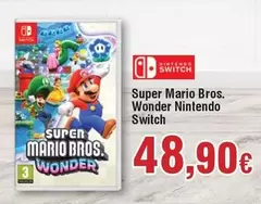 Oferta de Nintendo SWITCH - Super Mario Bros. Wonder Switch por 48,9€ en Froiz