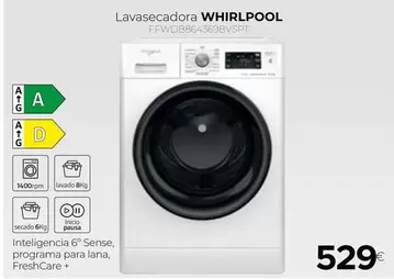 Oferta de Whirlpool - Lavasecadora por 529€ en Tien 21