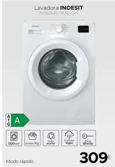 Oferta de Indesit - Lavadora por 309€ en Tien 21