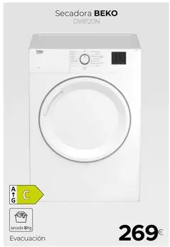 Oferta de Beko - Secadora  por 269€ en Tien 21