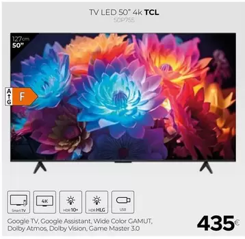 Oferta de TCL - Tv Led 50" 4K por 435€ en Tien 21