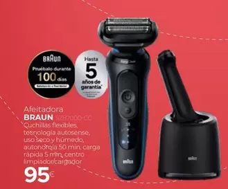 Oferta de Braun - Afeitadora 52B7000-CC por 95€ en Tien 21