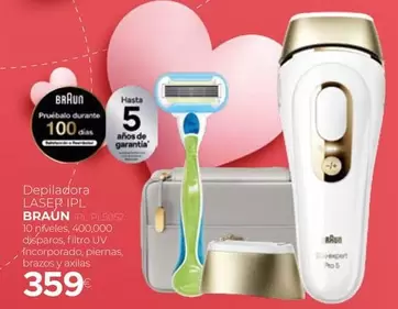 Oferta de Braun - Depiladora LASER IPL por 359€ en Tien 21