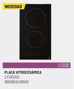 Oferta de Placa Vitroceramica 2 Fuegos en Brico Depôt