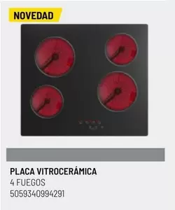 Oferta de Placa Vitroceramica 4 fuegos en Brico Depôt