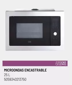 Oferta de Cooke & Lewis - Microondas Encastrable en Brico Depôt