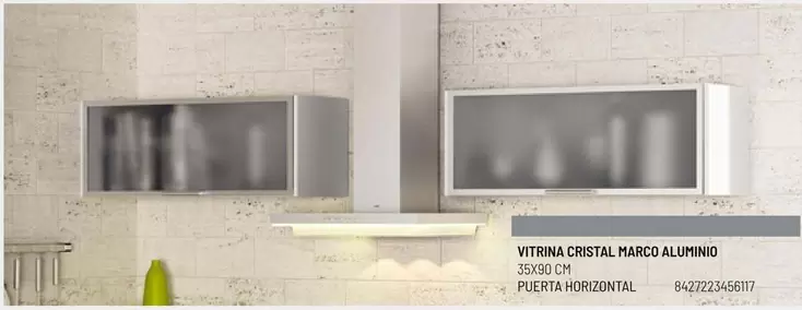 Oferta de Vitrina - Vitrina Cristal Marco Alumino en Brico Depôt