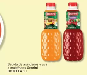 Oferta de Granini - Bebida De Arandanos Y Uva O Multifrutas en Consum