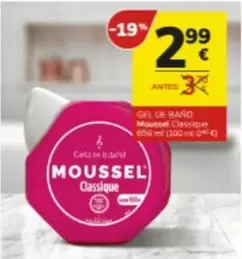 Oferta de Moussel - Gel De Bano Mousse Classique por 2,99€ en Consum