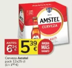 Oferta de Amstel - Cerveza por 5,39€ en Consum