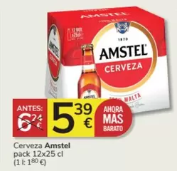 Oferta de Amstel - Cerveza por 5,39€ en Consum