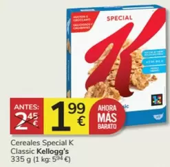 Oferta de Kellogg's - Cereales Special K Classic por 1,99€ en Consum