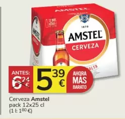 Oferta de Amstel - Cerveza por 5,39€ en Consum