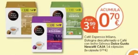 Oferta de Milán - Cafe Espresso por 3,99€ en Consum