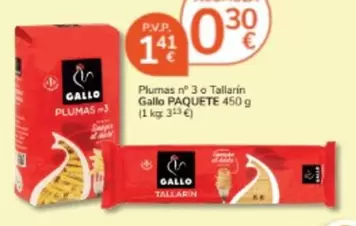 Oferta de Gallo - Plumas N° 3 O Tallarin por 1,41€ en Consum