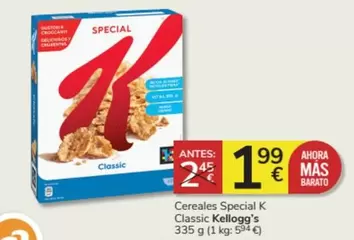 Oferta de Kellogg's - Cereales Special K Classic por 1,99€ en Consum