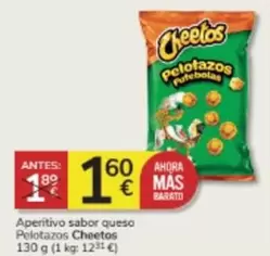 Oferta de Cheetos - Aperitivo Sabor Queso Pelotazos por 1,6€ en Consum