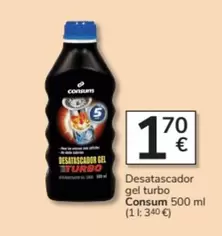 Oferta de Consum - Desatascador Gel Turbo por 1,7€ en Consum