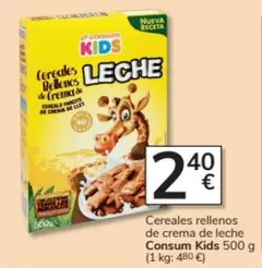 Oferta de Consum - Cereales Rellenos De Crema De Leche por 2,4€ en Consum