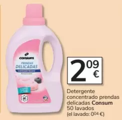 Oferta de Consum - Detergente Concentrado Prendas Delicadas 50 Lavados por 2,09€ en Consum