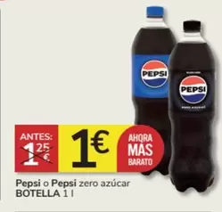 Oferta de Pepsi - Pepsi O Pepsi Zero Azucar por 1€ en Consum