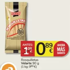 Oferta de Velarte - Rosquilletas por 0,89€ en Consum