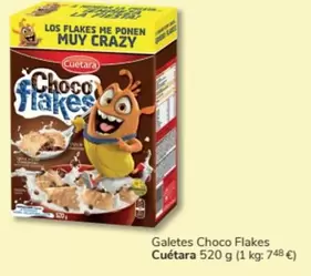 Oferta de Cuétara - Galetes Choco Flakes en Consum