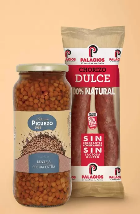 Oferta de Palacios - Chorizo De Dulce por 3,55€ en Consum