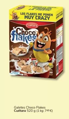 Oferta de Cuétara - Galetes Choco Flakes en Consum