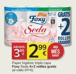 Oferta de Foxy - Paper Higienic Triple Capa por 2,99€ en Consum