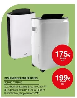 Oferta de Princess - Deshumidificador por 199€ en Milar