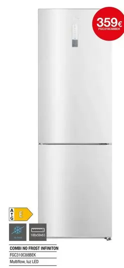 Oferta de Frost - Combi No Frost Tiphation FG5130SR2FE por 359€ en Milar