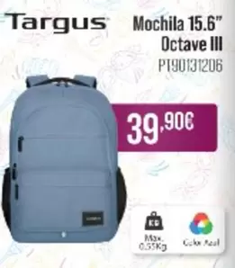 Oferta de Targus - Mochila 15.6" Octave Iii por 39,9€ en MR Micro