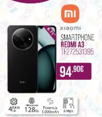 Oferta de Xiaomi - Smartphone Redmi A3 por 94,9€ en MR Micro