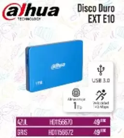 Oferta de Dahua - Disco Duro EXT E10 por 49,9€ en MR Micro