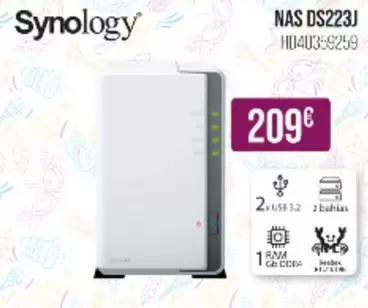 Oferta de Synology - Nas DS223J por 209€ en MR Micro