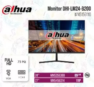 Oferta de Dahua - Monitor DHI-LM24-B200 por 89€ en MR Micro