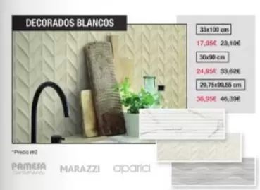 Oferta de Pamesa - Decorados Blancos por 17,95€ en Chafiras