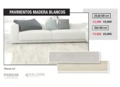 Oferta de Pavimentos Madera Blancos por 13,95€ en Chafiras