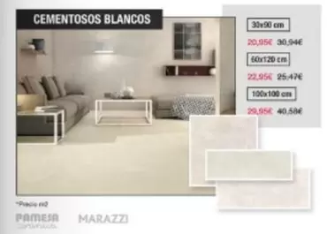 Oferta de Cementosos Blancos por 20,95€ en Chafiras