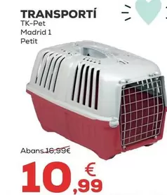 Oferta de Tk-Pet - Transportin por 10,99€ en Kiwoko