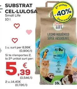 Oferta de Small Life - Lecho Celulosa por 8,99€ en Kiwoko