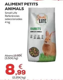 Oferta de Small Life - Alimento Pequenos Animales por 8,99€ en Kiwoko