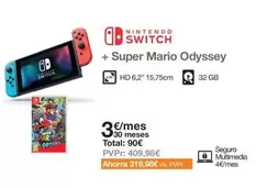 Oferta de Nintendo - Switch + Super Mario Odyssey en Orange