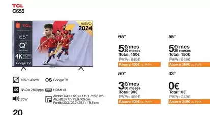 Oferta de TCL - C655 en Orange