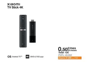 Oferta de Xiaomi - Tv Stick 4K en Orange